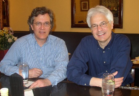 Jim and Dave hanging out at the bar