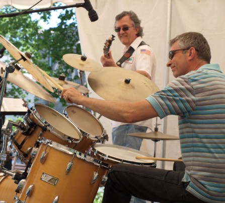 Dave Hufstedler and Rick Jebavy at the Stockley Gardens Arts Festival - May 16, 2010