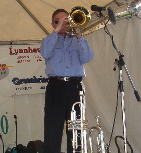 Ron Hallman on bass trumpet